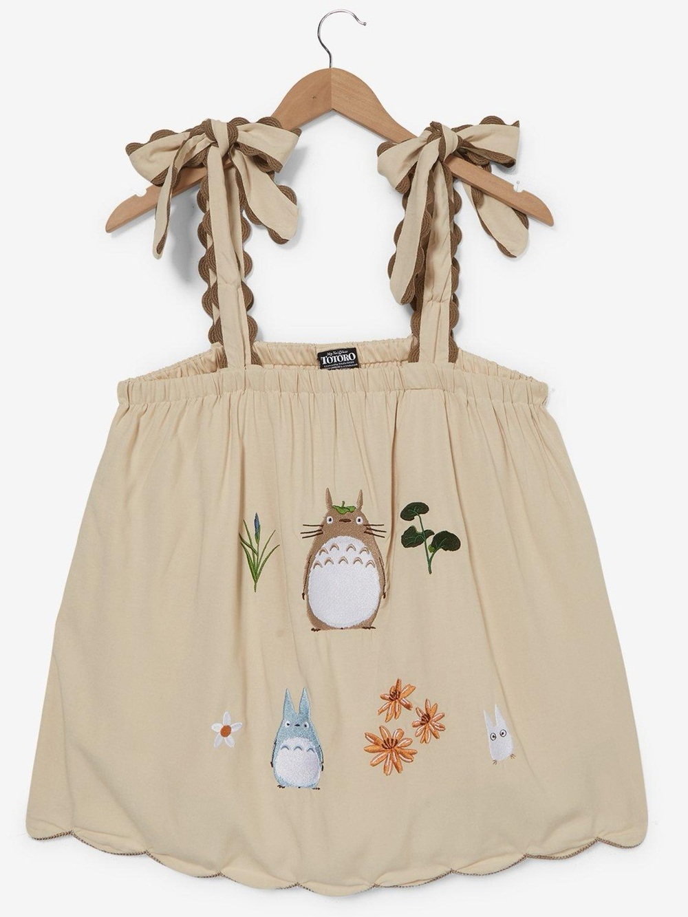 Studio Ghibli My Neighbor Totoro Embroidered Top Womens XL Sleeveless. Sk21